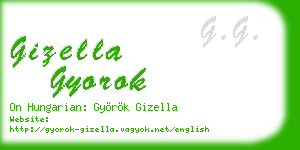 gizella gyorok business card